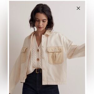 NWT Madewell Chino Corduroy Chore Shirt Jacket (Xs)
